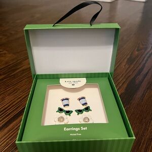 Kate Spade New York X Target mixed novelty stud earrings 3 pk